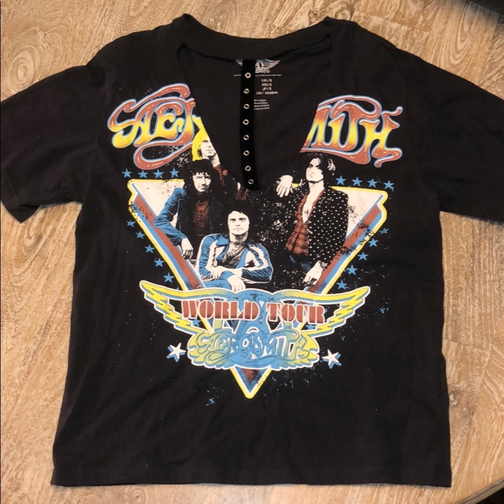 Aerosmith small cutout grommet shirt rag doll